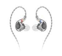 FIIO FD11 Earphones High Performance Dynamic Driver IEMs Earbuds with Deep Bass 0.78mm Detachable Cable 3.5mm Plug in Ear Headphones for Musician Singer Music (Silver)