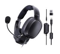 FiiO FG3 Gaming Headset, Dual Dynamic Driver USB Headphones with Detachable ENC Microphone, Virtual 7.1 Surround Sound, Hi-Res DAC, DSP EQ, Compatible with PC, PS5, Xbox & Switch