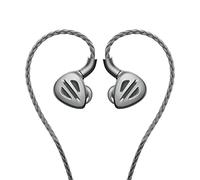 FiiO FH9 Headphones Earphone Wired High Resolution Over-The-Ear 1DD+6BA Detachable Cable Deep Bass Comes with 2.5/3.5/4.4mm Swappable Plugs for Smartphone/PC/Players/Home Audio(Titanium)