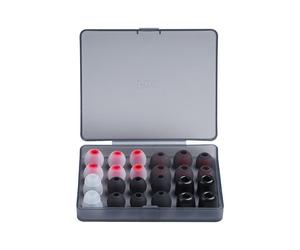 FiiO HS19 Replacement Eartips Set- 12 Pairs Silicone Foam Tips for IEM Earphone