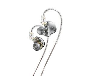 FiiO JD10 In Ear Earphone - 3.5mm or Type C version (Transparant Black - 3.5mm)