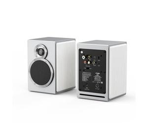 FiiO SA1 High-Fidelity Desktop Speaker. 31-Band PEQ, LDAC Bluetooth,20W2+5W2 Output, Phono Preamp, Wood Fiber Woofer, Aluminum-Magnesium Tweeter (White)