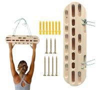 fiira Hangboard Rock Climbing - Wooden Board for Climbing | Smooth Pull up Bar, Grips for Climbing Training, Building Core Strength, Hangings Practice