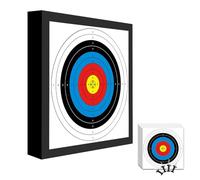 Fiita 1 Pack Archery Target EVA Foam Targets for Backyard Shooting Practice with Arrow Puller Backyard Shooting Targeting, 20'' Durable Bow and Arrow Practice Target Block with 10 Target Paper, 4 Pin