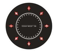 Fiita Foldable Texas Hold'em Poker Mat Portable 24/31/39/47/55 Inch Round Poker Mat Poker Table Top Casino Card Games, Portable Rubber Poker Mat for Table for Casino Card Games