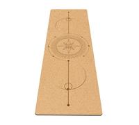 Fiita Premium Cork Yoga Mat Non Slip Rubber & Odor Free Best for Pilates, Exercise Mandala Meditation- Includes Yoga Mat Bag and Strap