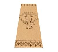 Fiita Premium Cork Yoga Mat Non Slip Rubber & Odor Free Best for Pilates, Exercise Mandala Meditation- Includes Yoga Mat Bag and Strap
