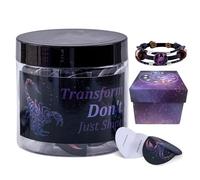 FiitCASE 12 Constellation Affirmation Cards Jar With NFC Zodiac Signs Bracelets, Interactive Cosmic Guidance System with Personalized Digital Experience, Spiritual Gift for Women Men