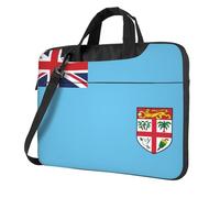 Fiji Flag Laptop Bag 14 inch Portable Handbag, Safe Protective Inner Lining for Business Trip and Office Use