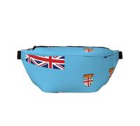 Fiji Flag Versatile Running Waist Pack Lightweight Breathable and Adjustable for Travel Cycling and Everyday Use