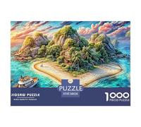 Fiji Islands Puzzles for Adults, 1000 Piece Impossible Puzzles Challenge Toy for Adults& Kids Age 12 Years Up 38x26cm/1000pcs