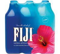 FIJI Natural Artesian Bottled Water 1 Liter / 33.8 Fl Ounce (Pack of 6)