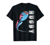 Fiji Rugby Fans Vertical 3D Text T-Shirt T-Shirt