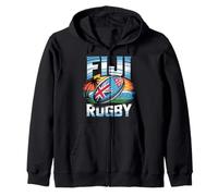 Fiji Rugby Fijiana Rugby fijian womens rugby Warriors Island Zip Hoodie