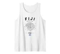 Fiji Shell Flag Island Clam Pacific Ocean Tank Top