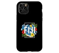 Fiji South Pacific Beach Surf Hibiscus Palm Art Case for iPhone 11 Pro
