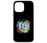 Fiji South Pacific Beach Surf Hibiscus Palm Art Case for iPhone 13 Pro Max