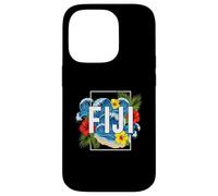 Fiji South Pacific Beach Surf Hibiscus Palm Art Case for iPhone 14 Pro
