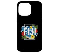 Fiji South Pacific Beach Surf Hibiscus Palm Art Case for iPhone 14 Pro Max