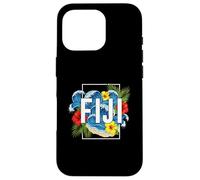 Fiji South Pacific Beach Surf Hibiscus Palm Art Case for iPhone 16 Pro