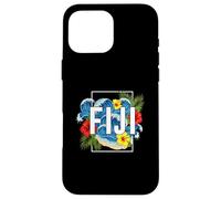 Fiji South Pacific Beach Surf Hibiscus Palm Art Case for iPhone 16 Pro Max