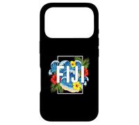 Fiji South Pacific Beach Surf Hibiscus Palm Art Case for iPhone 17 Pro