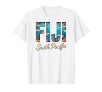 Fiji South Pacific, Fun Tropical Ocean and Coral Reef Design T-Shirt