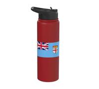 Fijian Flag of Fiji Stainless Steel Insulated Water Bottle