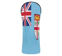 Fijian National Flag Official Fiji Island Golf Club Head Cover Headcovers with Interchangeable No. Tags for Fairway Wood Hybrid