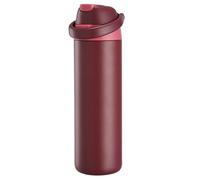 Fijinhom 24 oz Insulated Water Bottle, Stainless Steel Water Bottle with 2-in-1 Straw and Push-Button Spout Lid, Keeps 24 Hours Cold, Double Wall Vacuum Leak-Proof & BPA-Free for Sports, Travel, Red