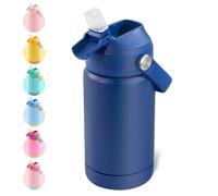 Fijinhom Kids Water Bottle, 360ml/12oz, Stainless Steel Insulated Water Bottle with Straw, Vacuum Leakproof, Kids Water Bottles for School Boys Girls, Keep Drinks Hot Cold,BPA Free,Blue