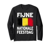 Fijne Nationale Feestdag Belgian National Day Design Long Sleeve T-Shirt