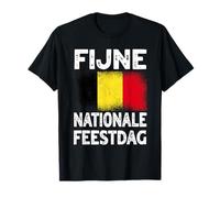 Fijne Nationale Feestdag Belgian National Day Design T-Shirt