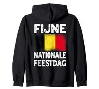 Fijne Nationale Feestdag Belgian National Day Design Zip Hoodie
