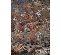 FIKAGXQGT Aesthetic Picture Poster on Wall Print on Canvas the Fairy Feller's Master-stroke by Richard Dadd Abstract Painting for Home Decor 60x90cm