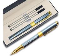 FIKCIK Personalised Pen, Custom Engraving Gel Pens with Name, Black Gel Pens for Writing, Customized Pens for Adults Men Women Office Family and Business Fathers Day Gift