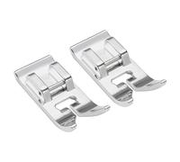 FIKLOTA 2 PCS Zig Zag, Straight Stitch Foot Universal Snap On Presser Foot for Low Shank Snap-On Singer, Brother, Janome, Juki, Babylock, Elna, Kenmore, White, Necchi, and More Sewing Machines