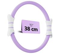 Fikswe 14" Pilates Ring - Magic Circle for Inner Thigh, Arm & Core Toning | Anti-Bend Foam Handles | Home Fitness Gear for Women