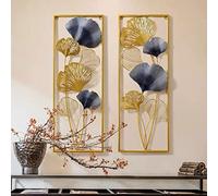 fikujap Modern wall decoration made of metal - 3D wall picture luxurious metal wall decorations living room bedroom dining room living culture wall decoration in gold,A