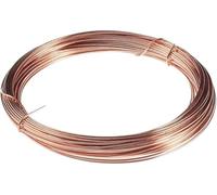 Fil de cuivre nu T2 pur pour bijouterie, artisanat, expériences. 10m. Flexible et conducteur. Diamètres 0.2-1mm.(0.5mm)