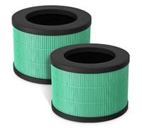 Fil-fresh 2-Pack MK01 & MK06 Replacement Filter, Compatible with AROEVE MK01 & MK06, ToLife TZ-K1, Kloudi DH-JH01 Air Purifier, 4-in-1 H13 True HEPA & Activated Carbon, Pet Dander Version