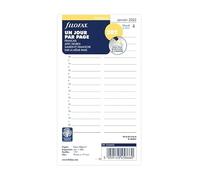 FIL OFAX 68432-1 Refill for Personal Organiser - 1 Day per Page - Format: 9.5 x 17 cm - January to December 2023 - White Paper