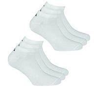 Fila 3 Pairs of Unisex Invisible Trainer Socks Sizes 2-13, Various Colours. - White - 9-11