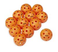 Fila Accessories Indoor Pickleball Balls - Official Indoor Pickleballs, Regulation Size with 26 Holes (Orange), Pack of 12