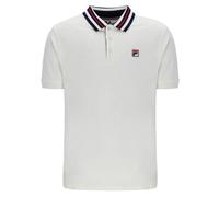 FILA Men's Achille Heritage Tape Basic Polo Shirt, Gardenia, 3XL