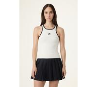 FILA Bellagio Tight Ribbed Racer Tank Egret size L | Tank Tops Outlet | Women L