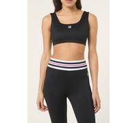 FILA Bientina Heritage Tape Active Bra Top Black size L | Sports Bras Outlet | Women | Black L