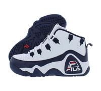 Fila Boy's Grant Hill 1 (Big Kid) White Navy Red 3.5 Big Kid M