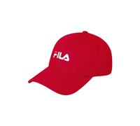 FILA Brasov 6 Panel with Linear Logo-Strap Back Baseball Cap, True red, One Size