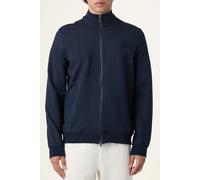 FILA Brera Regular Pinstriped Track Jacket Black Iris / Egret Str size XL | Light Jackets Outlet | Men | Black XL
